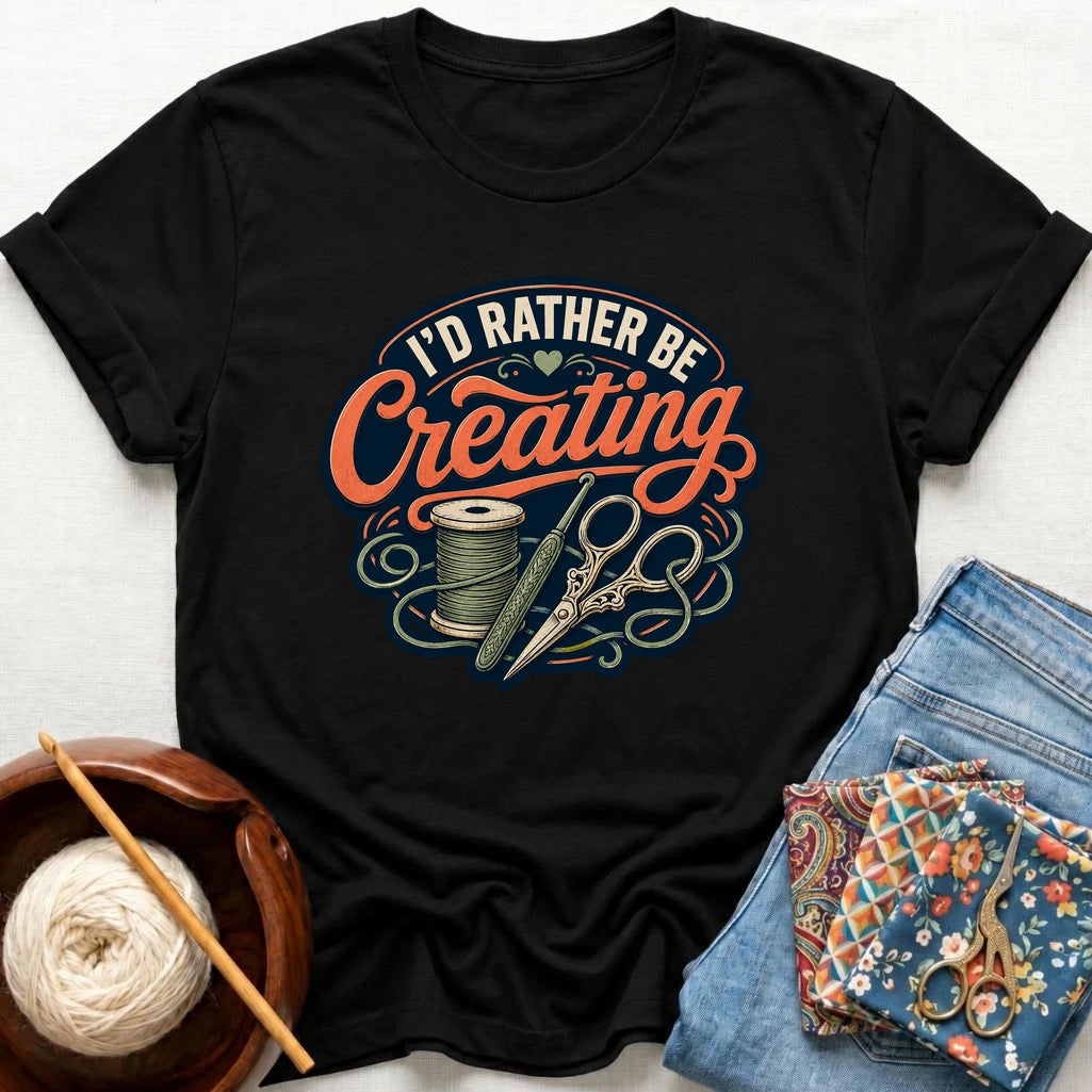 I'd Rather Be Creating T-Shirt