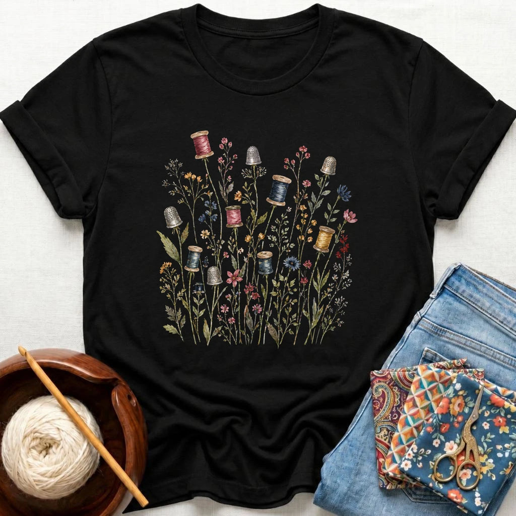 Wild Flowers and Reels of Thread T-Shirt