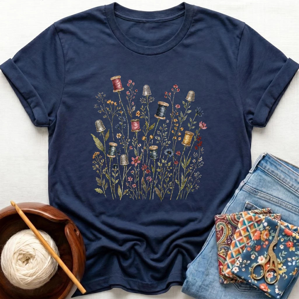 Wild Flowers and Reels of Thread T-Shirt